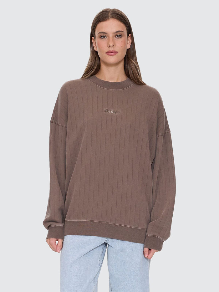 Thrills Workwear Rib Cocoon Panel Crew - Falcon