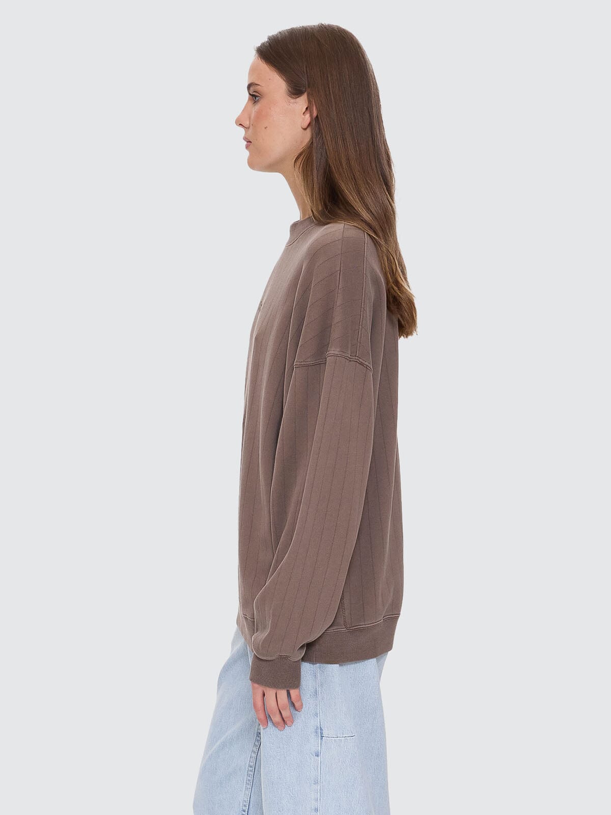 Thrills Workwear Rib Cocoon Panel Crew - Falcon 4