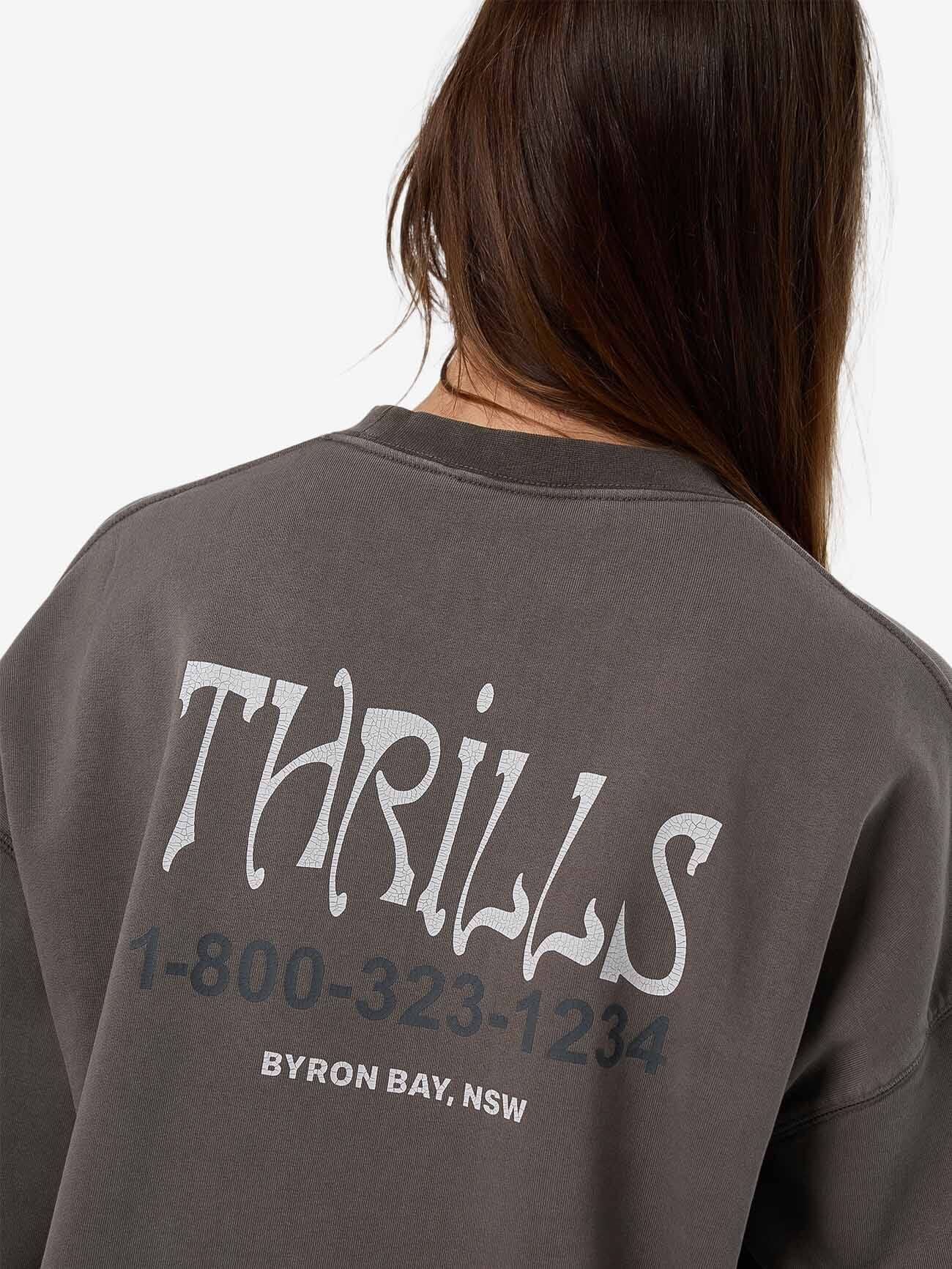Decisions Slouch Crew - Charcoal Rose