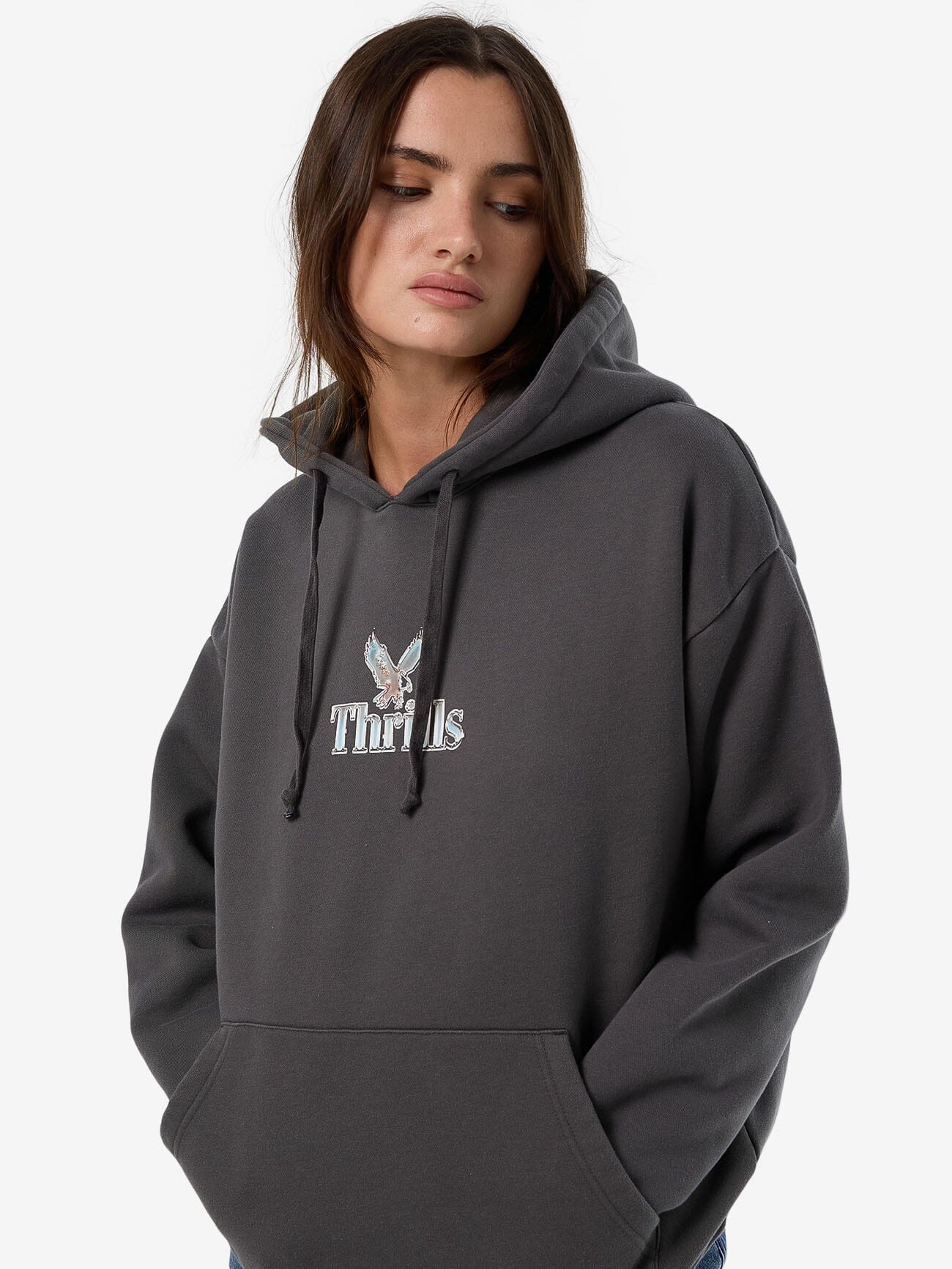 Strength And Glory Slouch Hood in Black Thrills