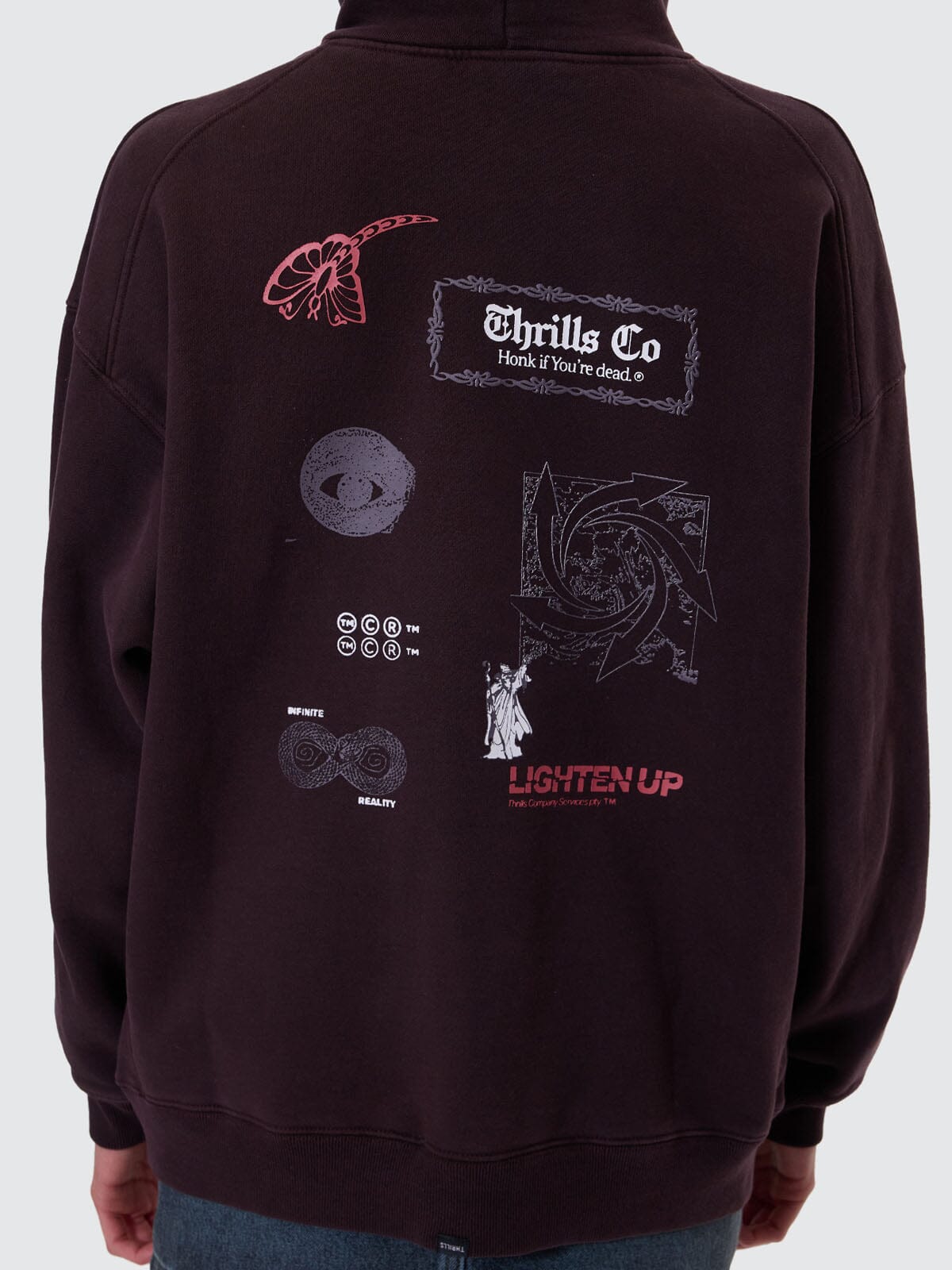 Lighten Up Cocoon Panel Hood - Deep Plum 4