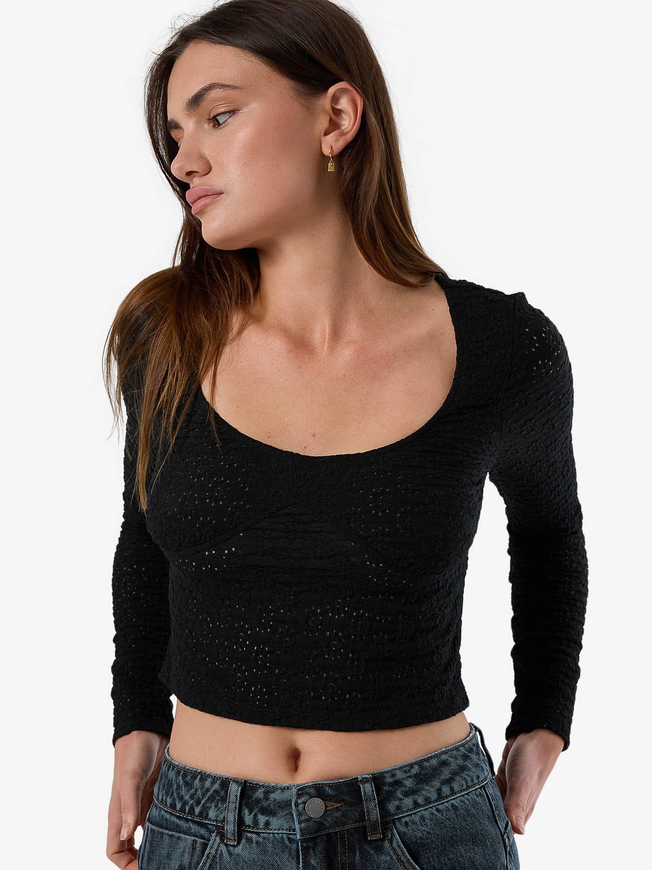 Montanna Lace Top - Black 4