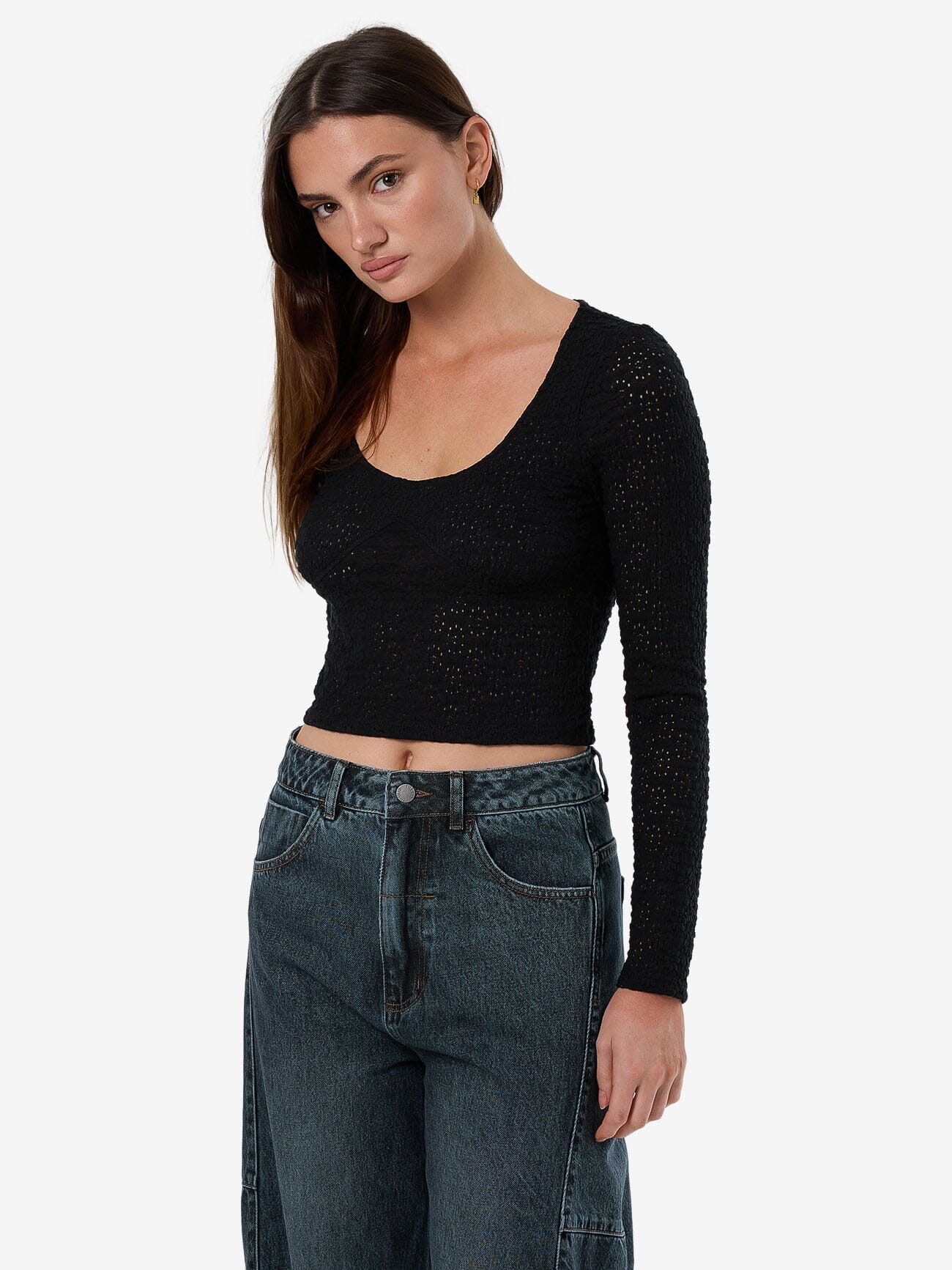 Montanna Lace Top - Black 4