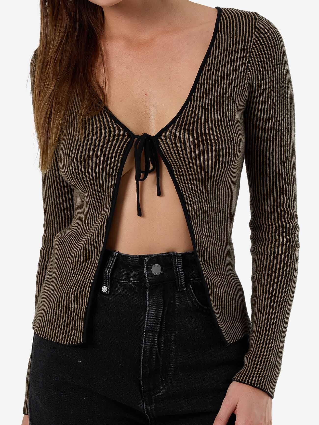 Natural Causes Reversible Knit Top - Clove 4