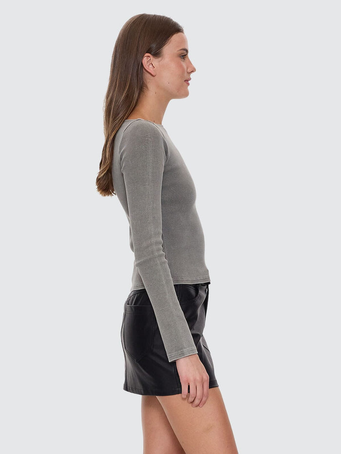 Hyperdrive Rib Top - Charcoal Rose 4
