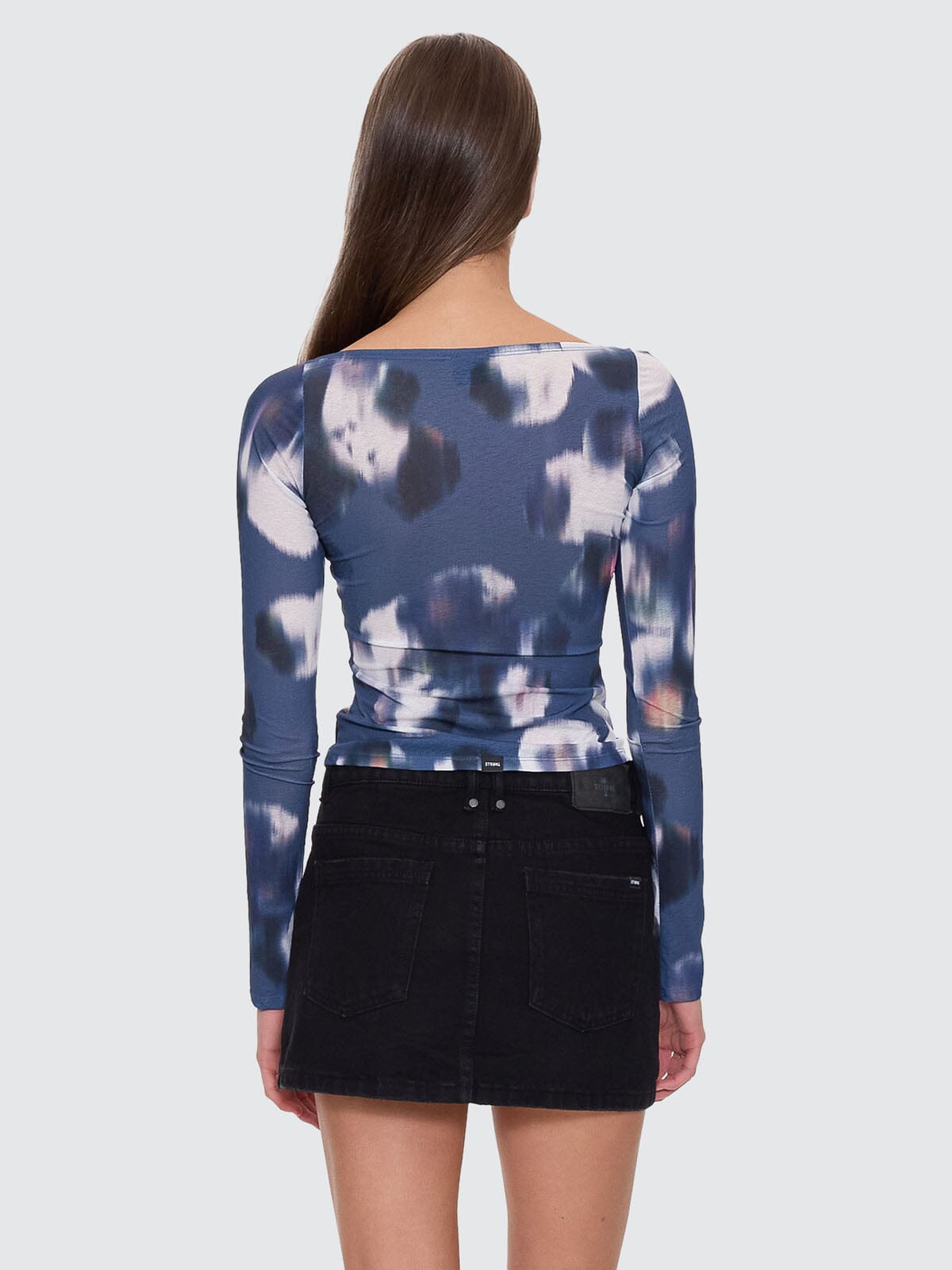 Cyber Bloom Long Sleeve Top - Purple Ash 4