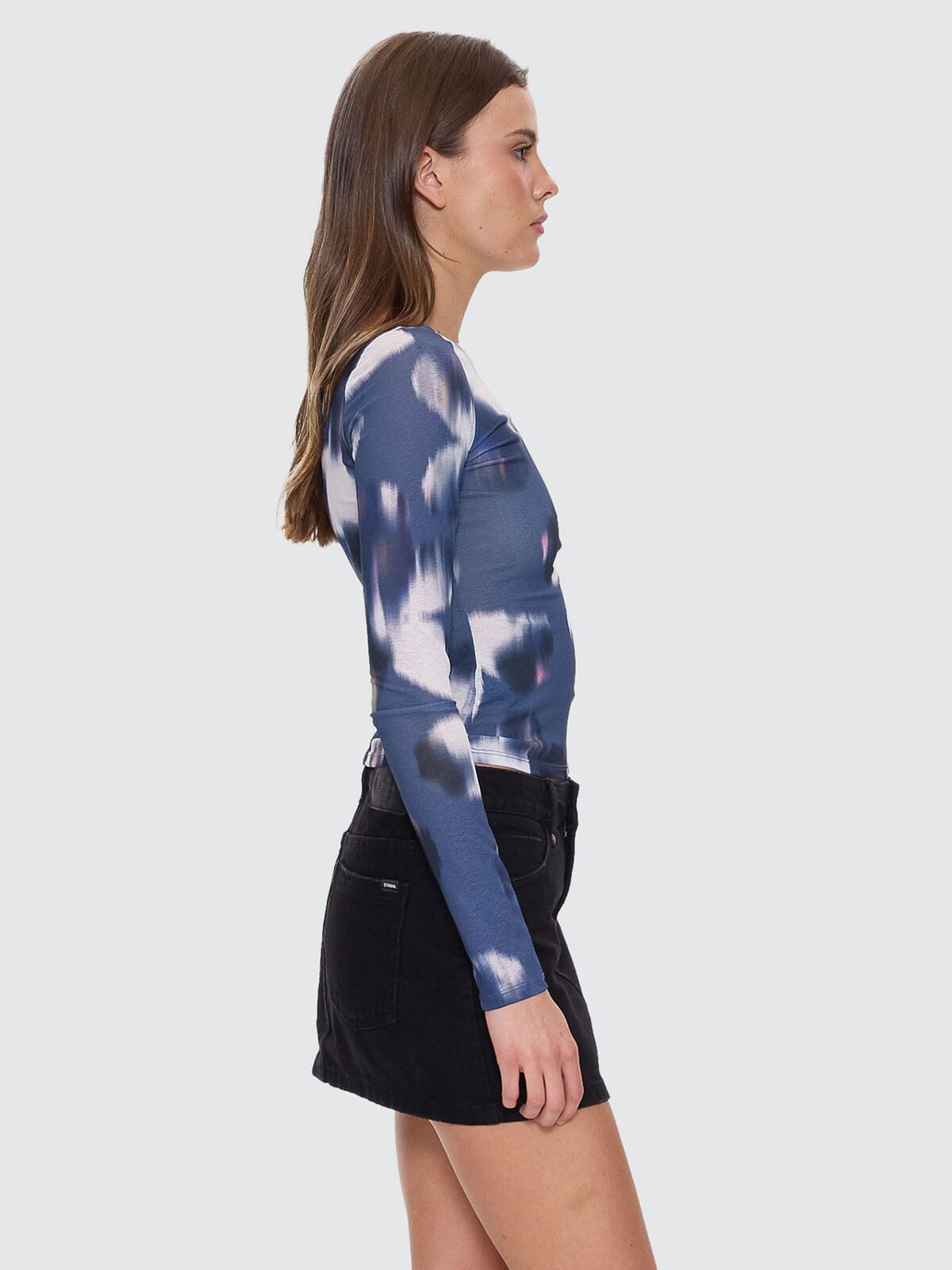 Cyber Bloom Long Sleeve Top - Purple Ash 4