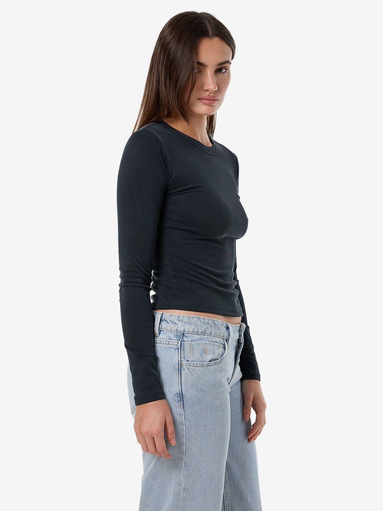 Ryden Micro Rib Top - Shadow 4