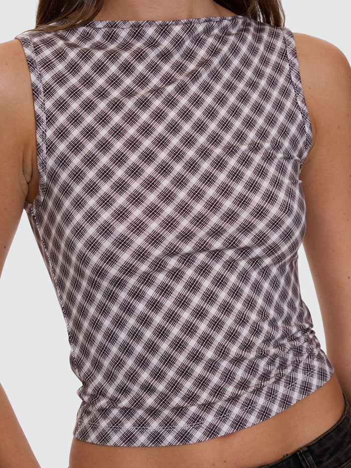Adorned Check Tank - Java 4