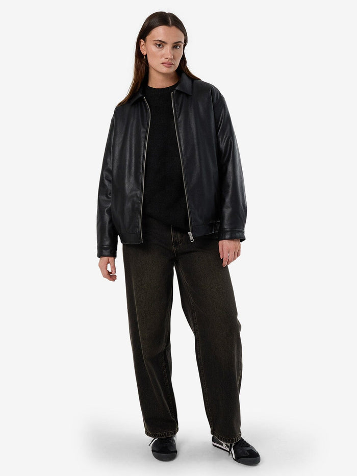 Miles Leather Jacket - Black 4