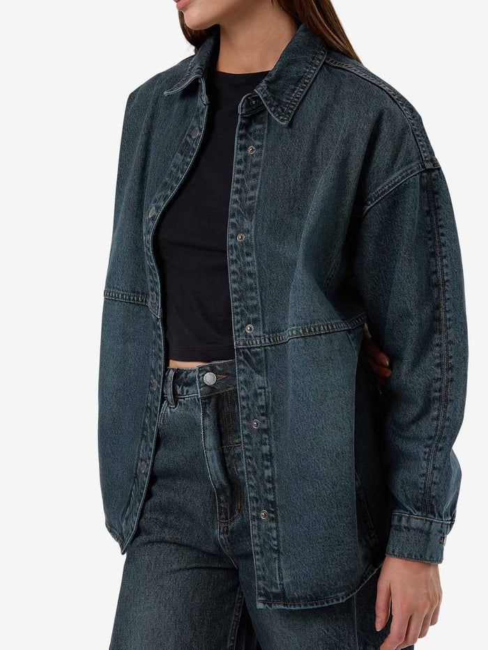 Spencer Denim Overshirt - Metal Blue 4