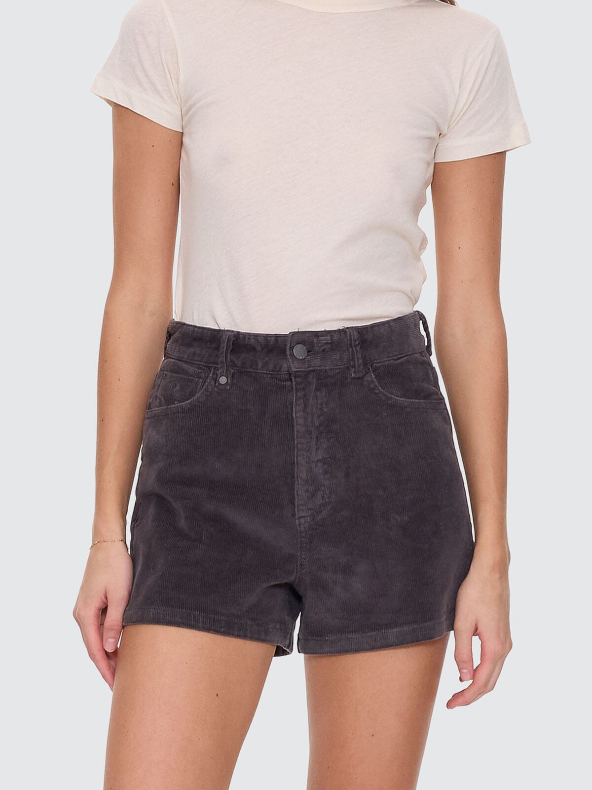 Erica Cord Short - Dark Charcoal 4
