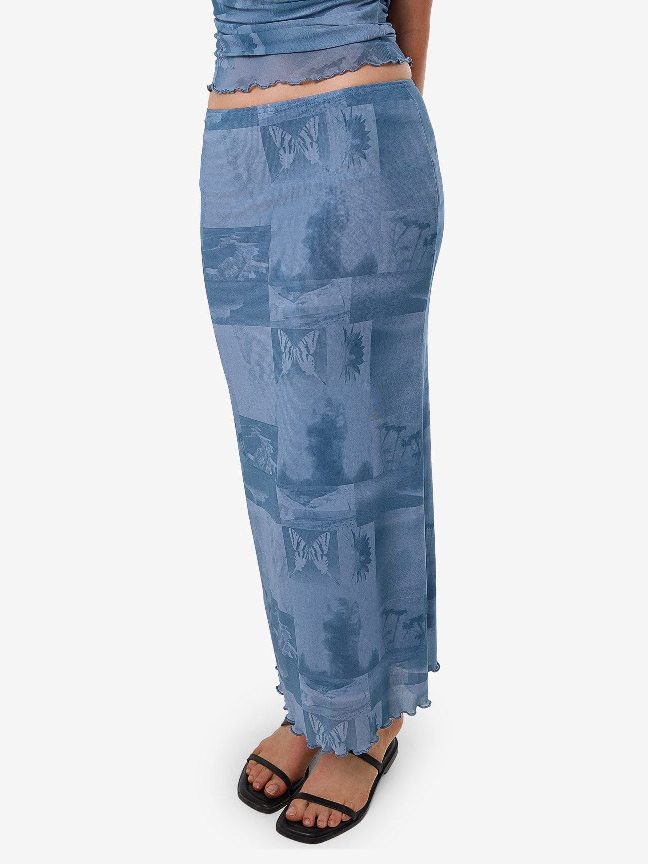 Eclipse Haze Mesh Skirt - Storm Blue 4