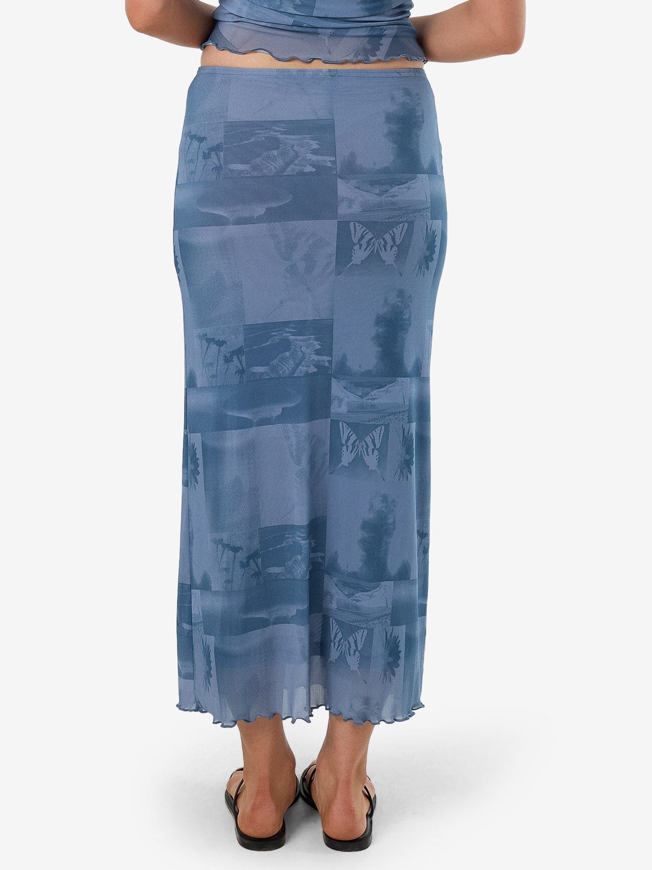 Eclipse Haze Mesh Skirt - Storm Blue 4