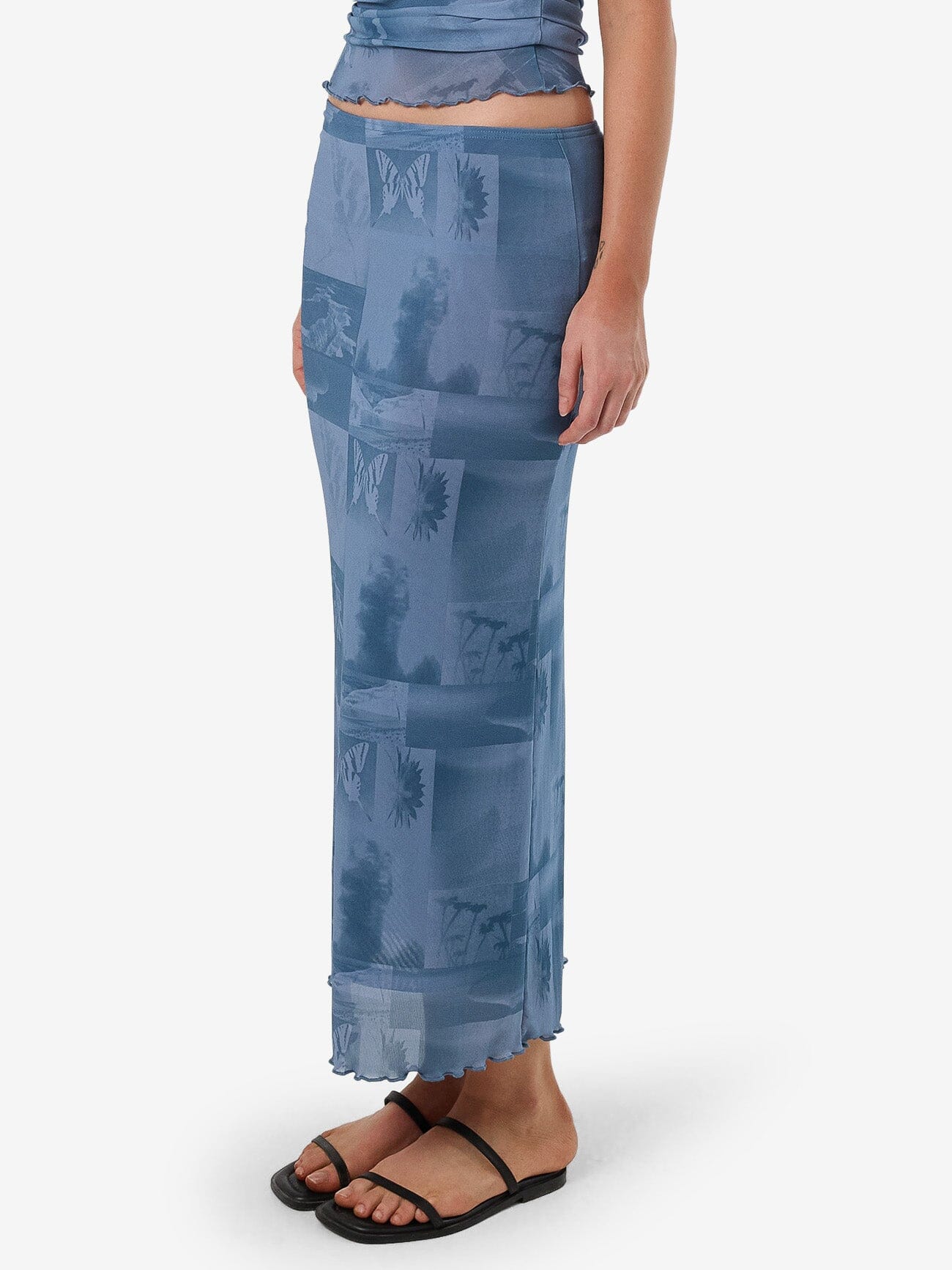 Eclipse Haze Mesh Skirt - Storm Blue 4