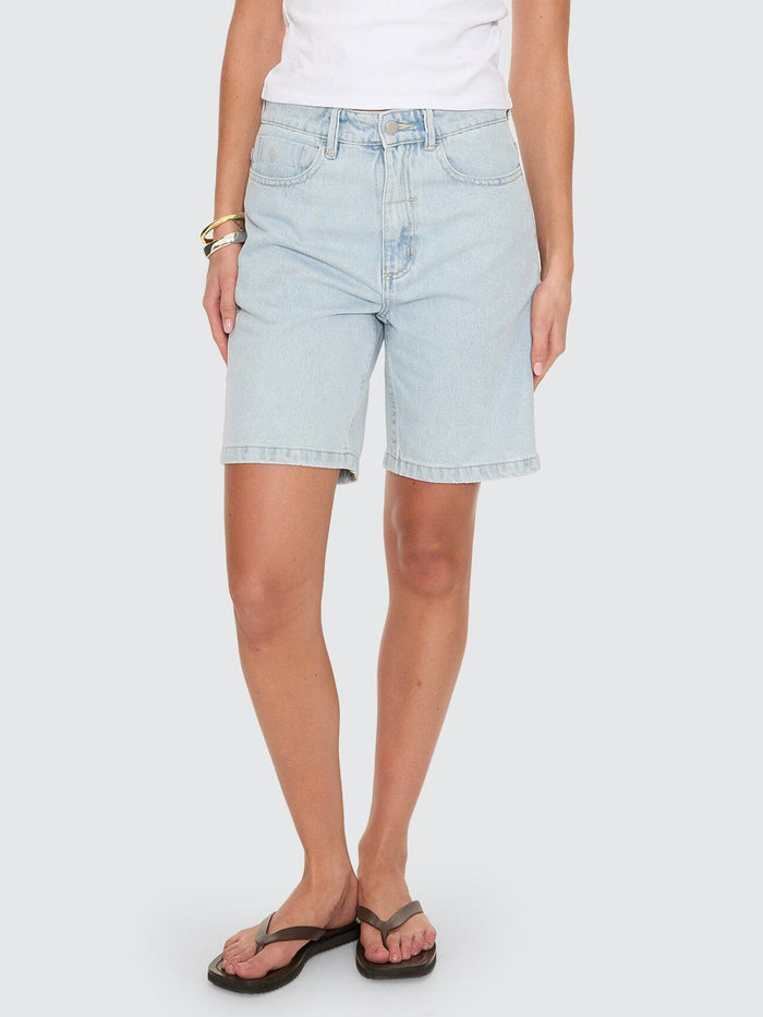Reagan Fortune Favours Slouch Short - Shadow Blue