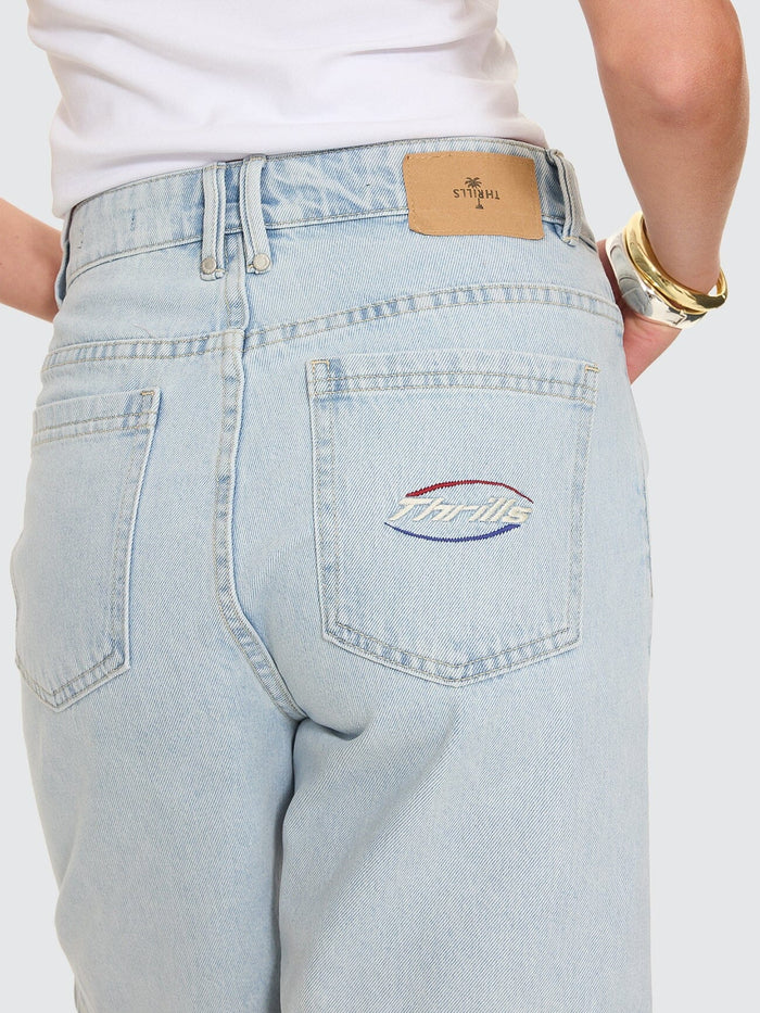 Reagan Fortune Favours Slouch Short - Shadow Blue