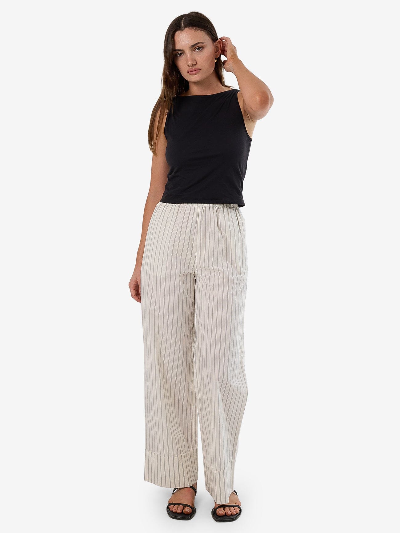 Unwind Stripe Pant - Off White 4