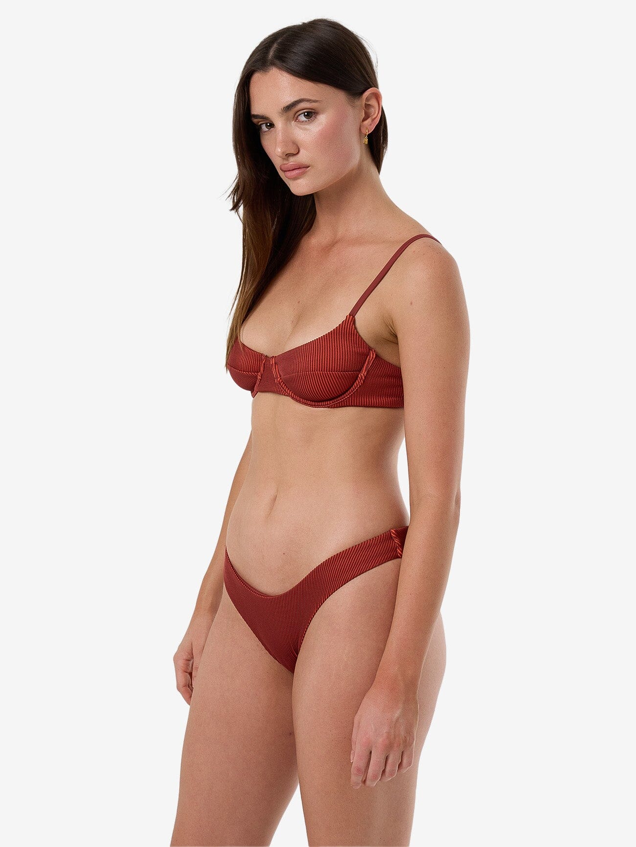 Alba Rib Underwire Bikini Top - Harissa 4