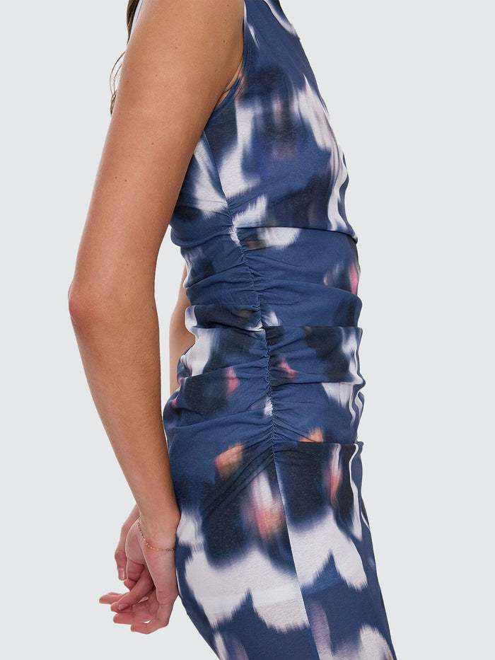 Cyber Bloom Mini Dress - Purple Ash 4