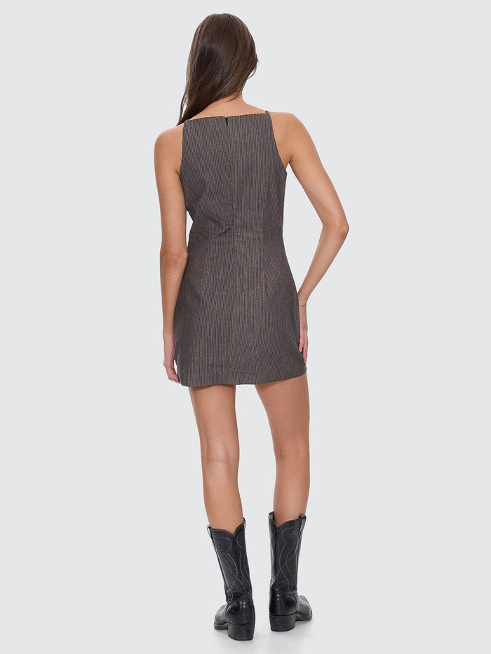 Ritual Stripe Mini Dress - Carbon
