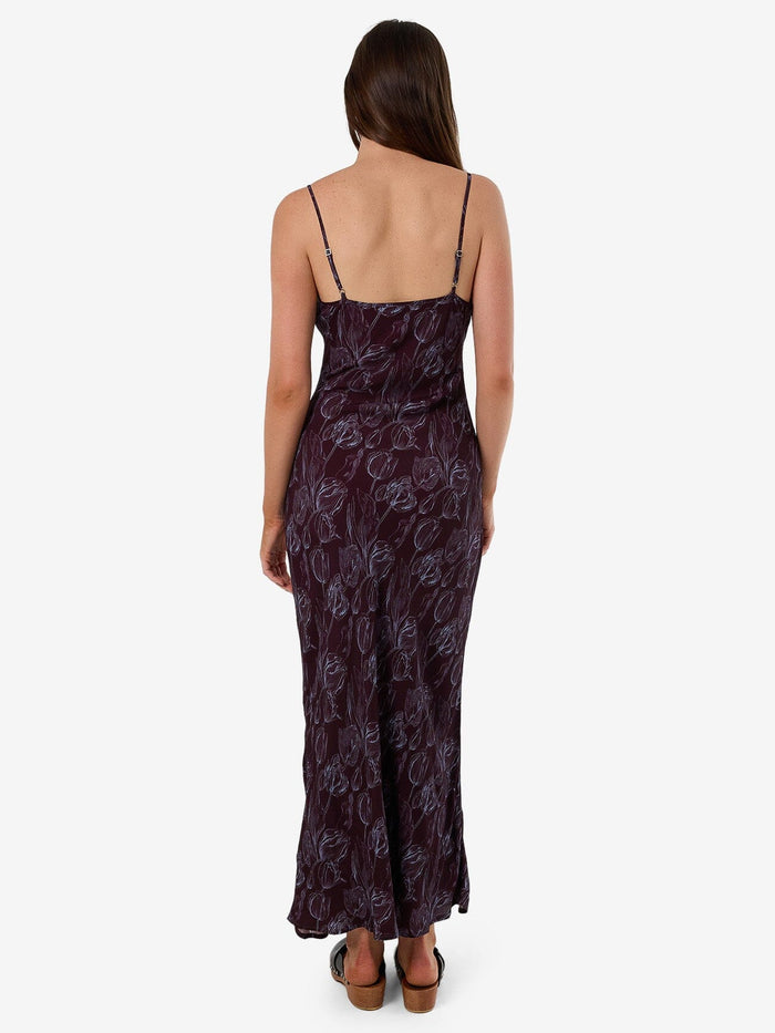 Oracle Floral Maxi Dress - Deep Plum 4