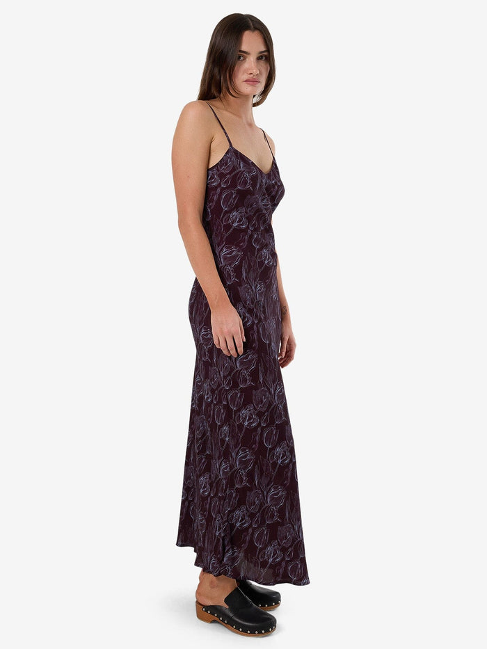 Oracle Floral Maxi Dress - Deep Plum 4