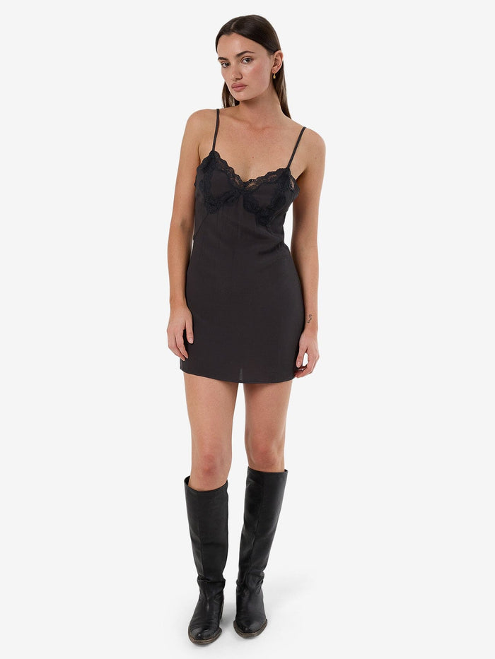 Walk Away Mini Dress - Dark Charcoal