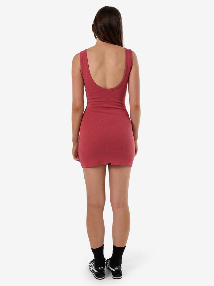 Tammy Rib Mini Dress - Redwood 4
