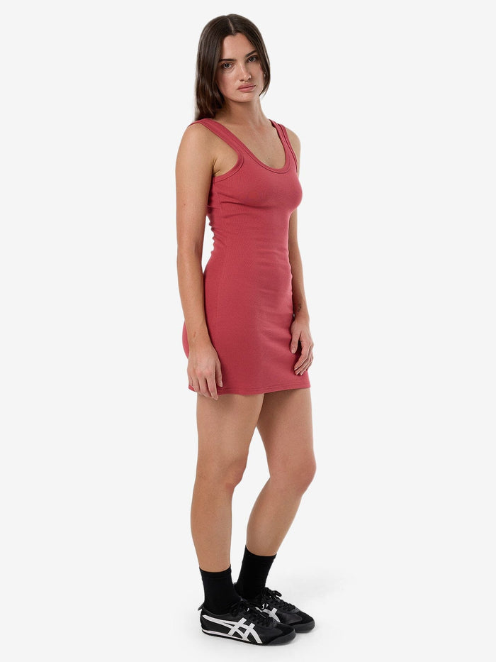 Tammy Rib Mini Dress - Redwood 4