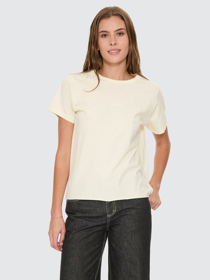Minimal Thrills Relaxed Tee - Butter Cream 4