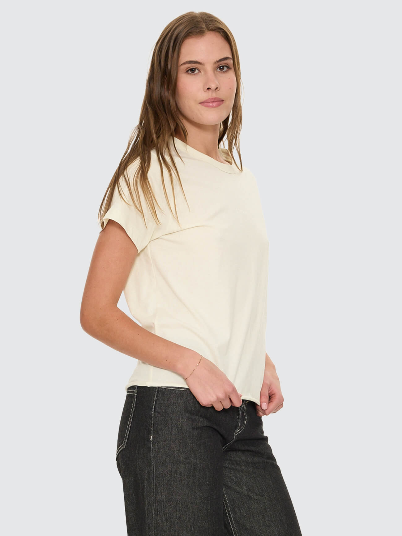 Minimal Thrills Relaxed Tee - Butter Cream 4