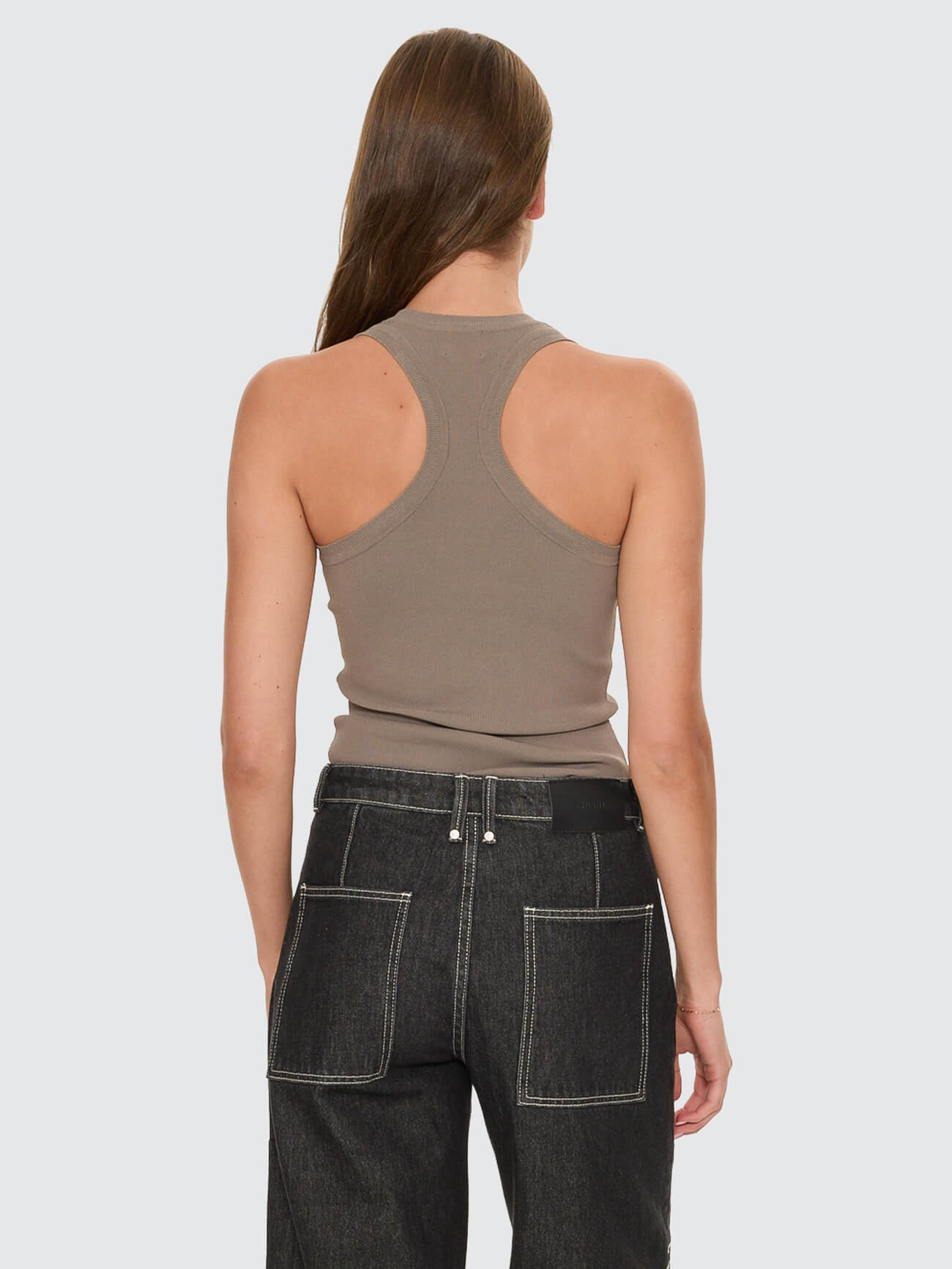 Astra V Neck Tank - Clay Smoke 4