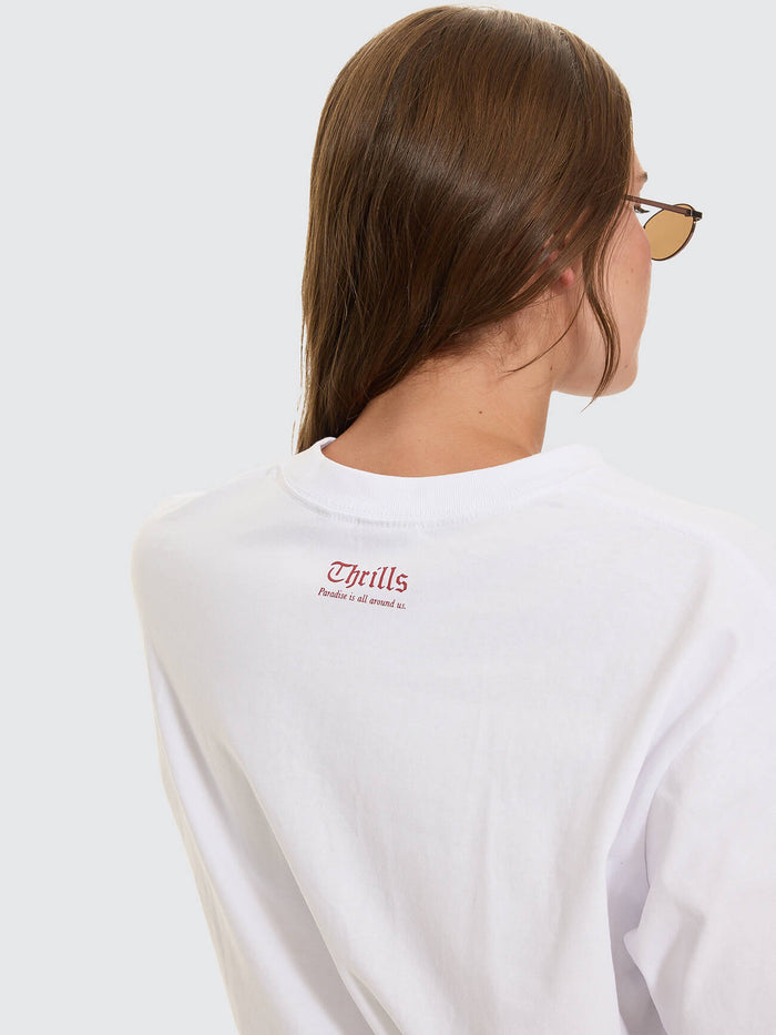 Nightbloom Square Tee - White
