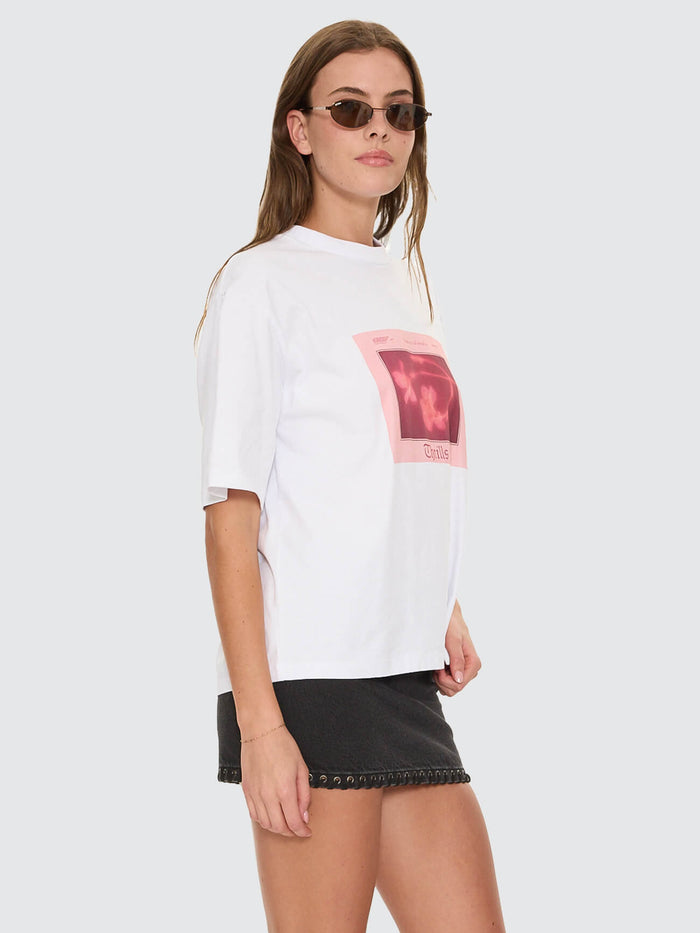 Nightbloom Square Tee - White