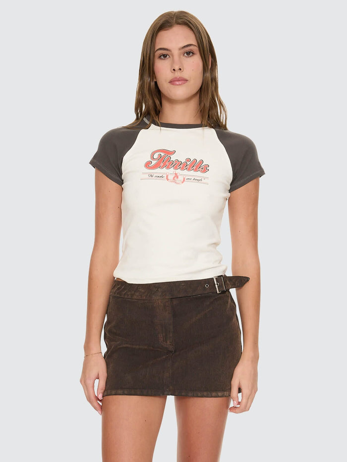 Make Em Tough Raglan Club Tee - Dirty White 4