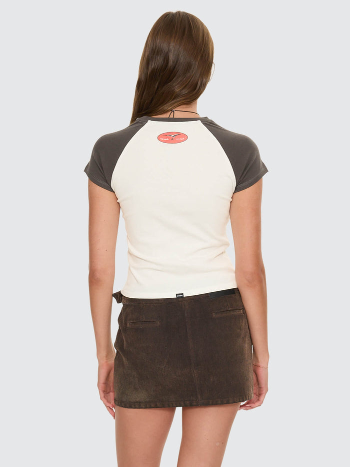 Make Em Tough Raglan Club Tee - Dirty White 4