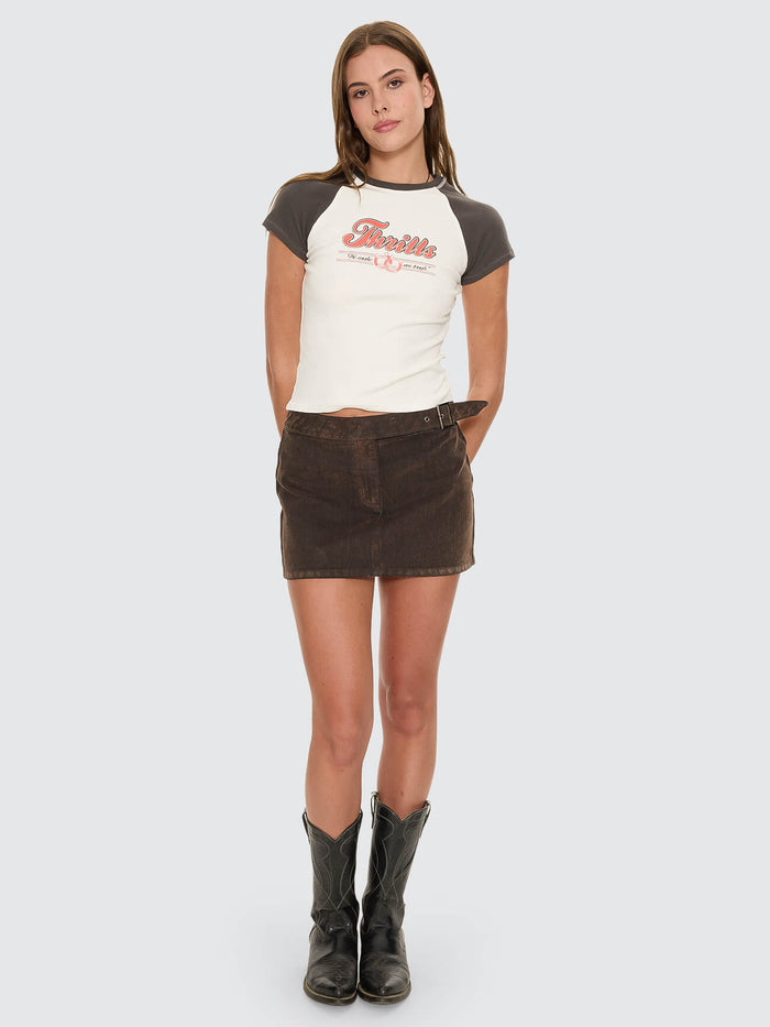 Make Em Tough Raglan Club Tee - Dirty White 4