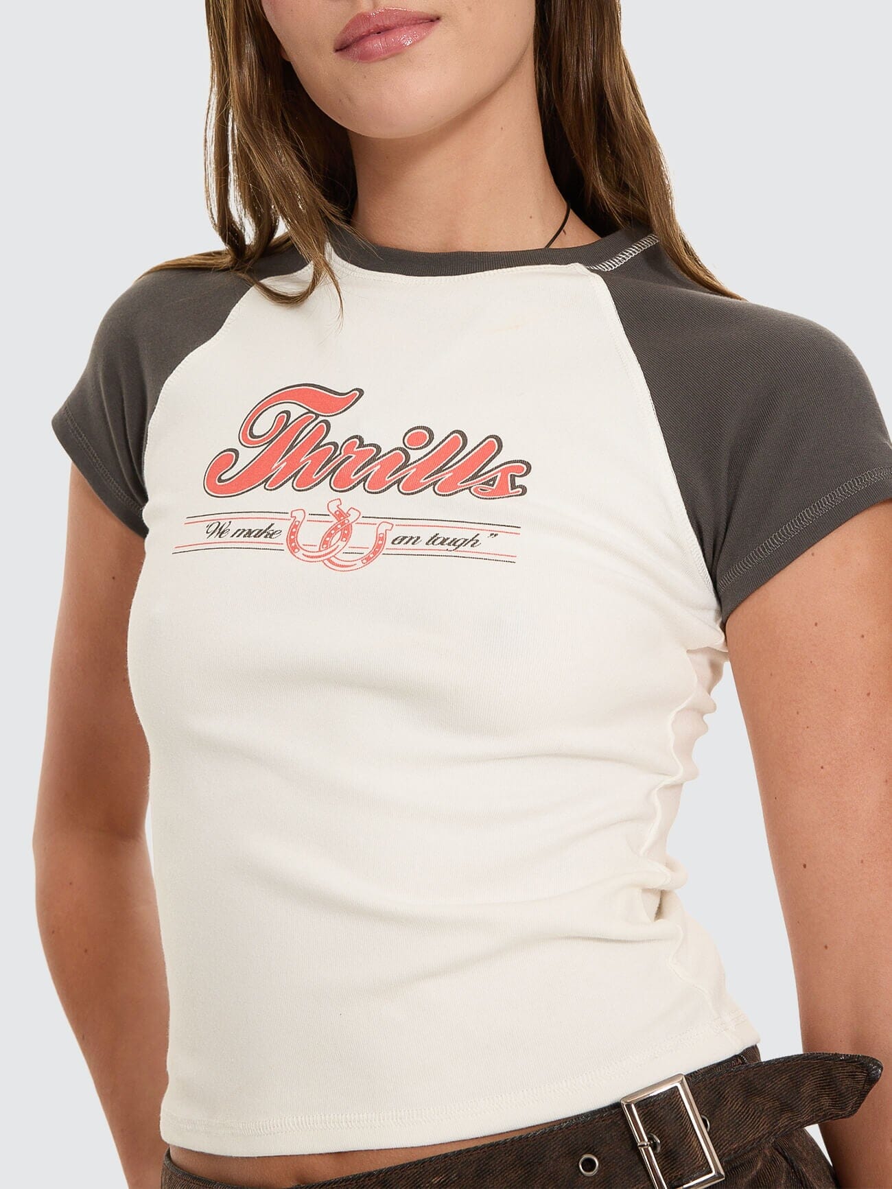 Make Em Tough Raglan Club Tee - Dirty White 4