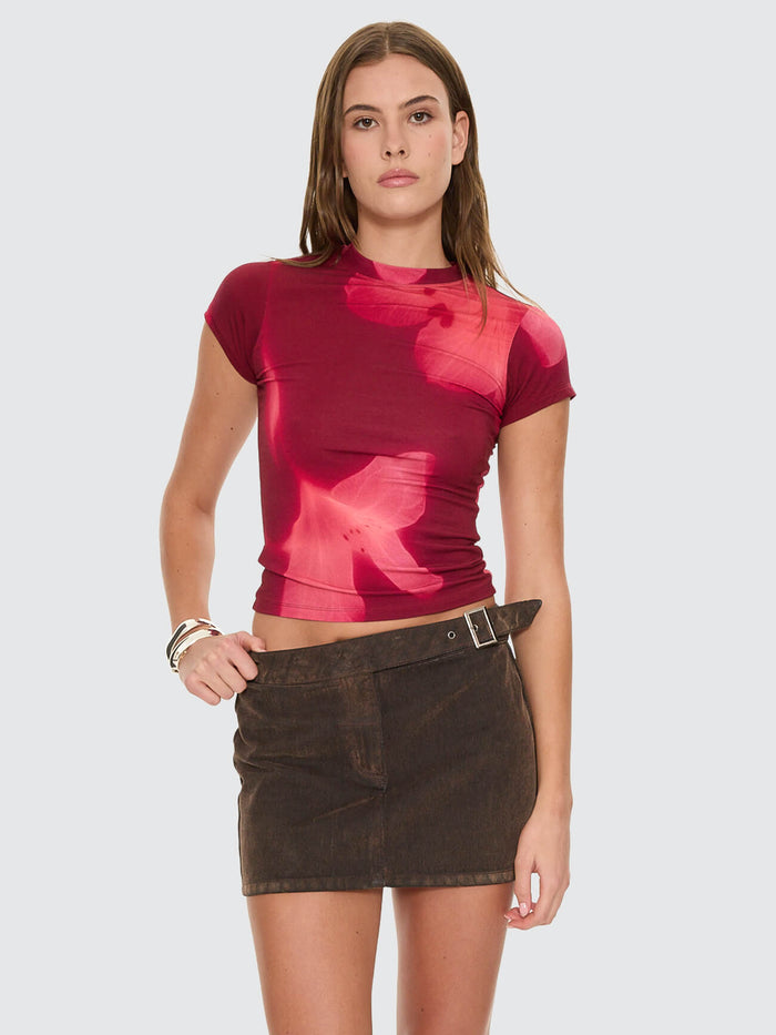 Nightbloom Club Tee - Garnet Orchid