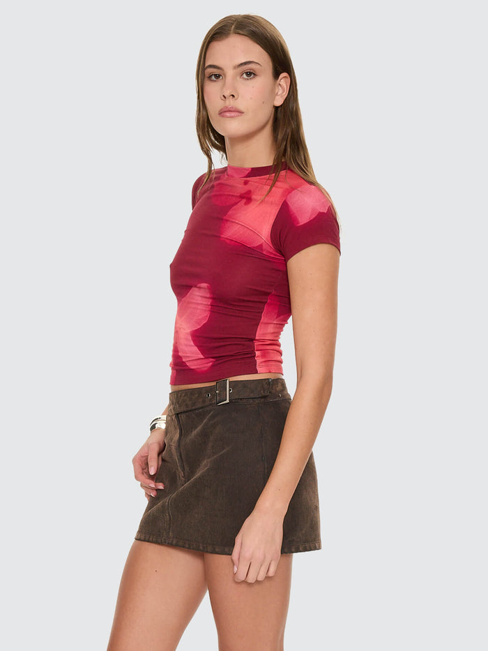 Nightbloom Club Tee - Garnet Orchid