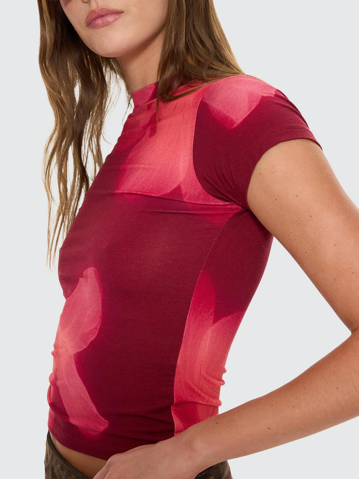 Nightbloom Club Tee - Garnet Orchid