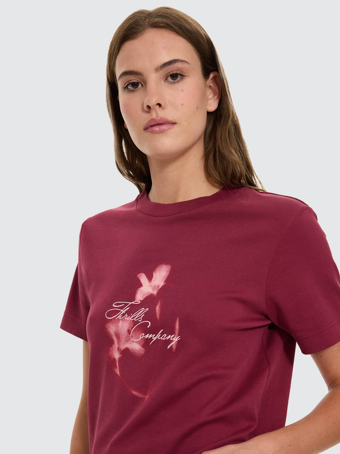 Nightbloom Essential Tee - Garnet Orchid