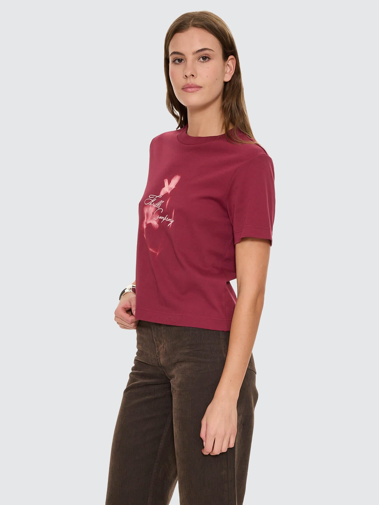 Nightbloom Essential Tee - Garnet Orchid