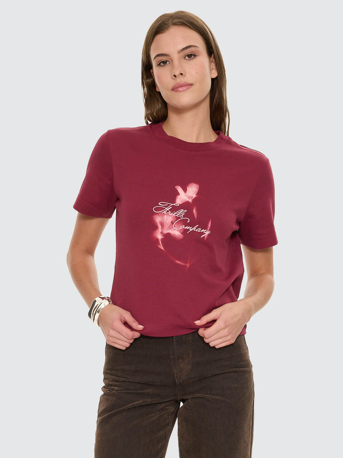 Nightbloom Essential Tee - Garnet Orchid