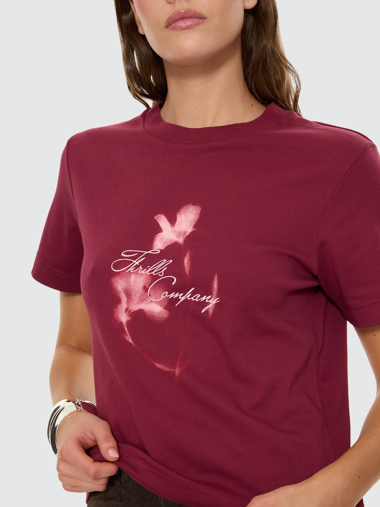 Nightbloom Essential Tee - Garnet Orchid