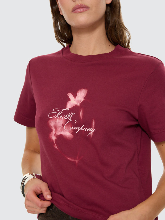 Nightbloom Essential Tee - Garnet Orchid