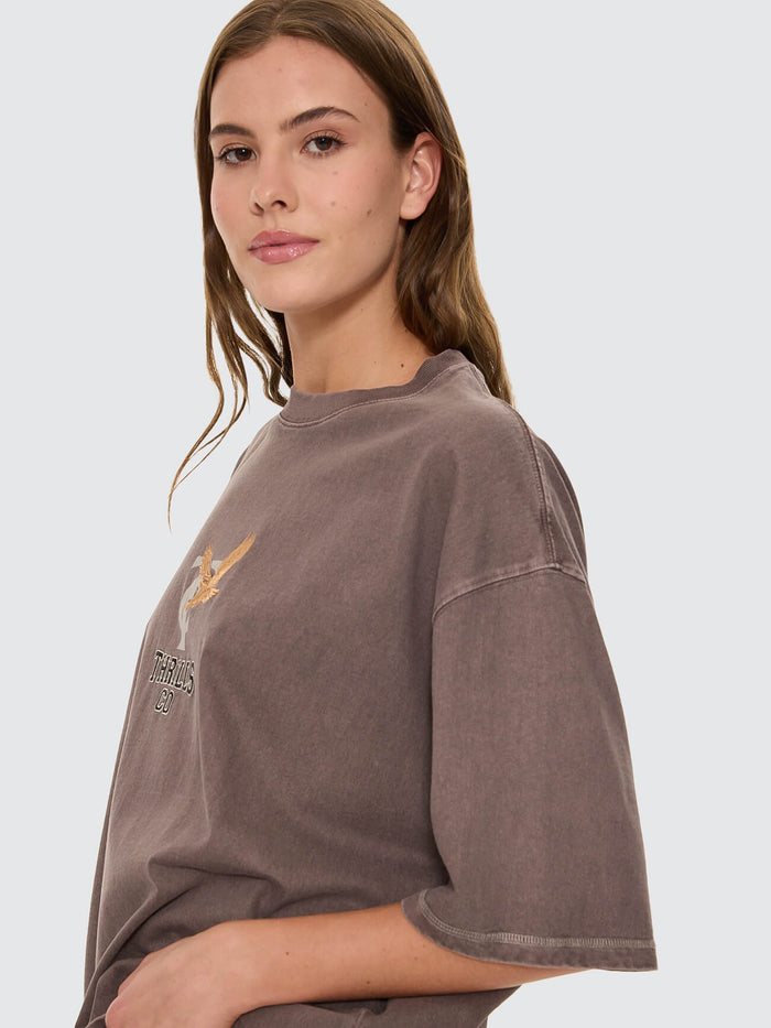 Take It Easy Oversized Tee - Clay Smoke 4