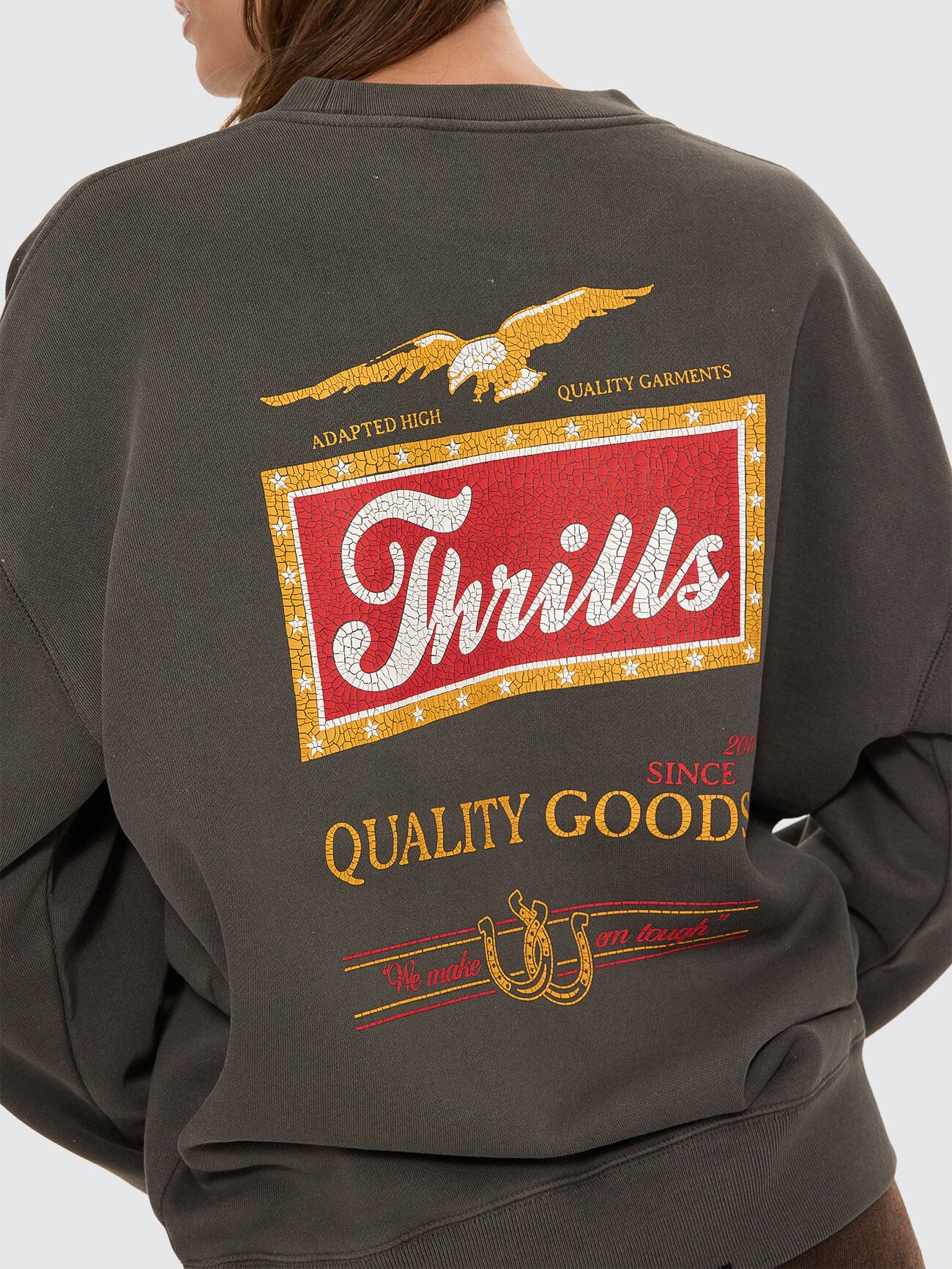 Make Em Tough Slouch Crew - Merch Black 4