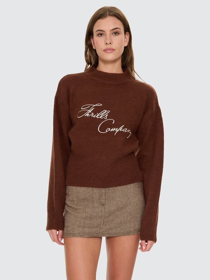 Studio Issue Knit Sweater - Brown 4